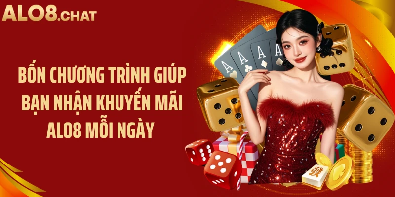 Bốn chương trình giúp bạn nhận khuyến mãi ALO8 mỗi ngày 